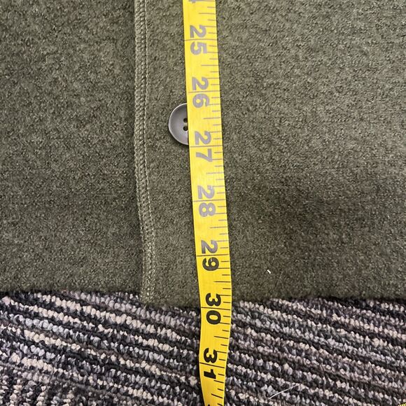 SELECTED HOMME Men's Maglieria Cardigan Button Front Green Wool Blend Sweater XL - Picture 7 of 11